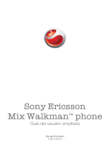 Sony Mix Walkman Phone Manual de usuario