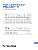 PRESONUS StudioLive RM32AI Guía de inicio rápido