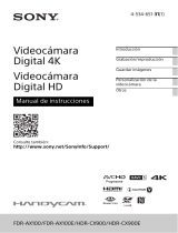 Sony Série HANDYCAM HDR-CX900 Manual de usuario