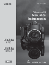 Canon LEGRIA HF 20 Manual de usuario