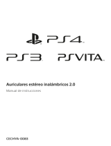Sony PlayStation Vita Auriculares Estéreo Inalámbricos 2.0 CECHYA-0083 Manual de usuario