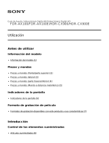 Sony Série HANDYCAM FDR-AX100 Manual de usuario
