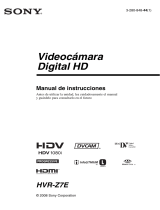 Sony HVR-Z7E Manual de usuario