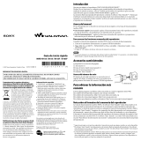 Sony Série NWD-B105 Manual de usuario