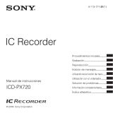Sony ICD-PX720 Manual de usuario