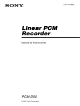 Sony PCM D50 Manual de usuario