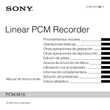 Sony PCM M10 Manual de usuario