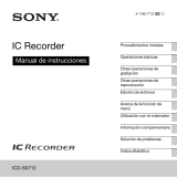 Sony Série ICD-SX712 Manual de usuario