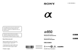 Sony α 850 Manual de usuario
