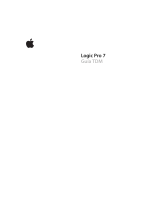 Apple Logic Pro 7 Guía del usuario