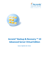 ACRONIS Backup & Recovery Advanced Server Virtual Edition 10.0 Guía del usuario