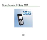 Nokia 2610 Guía del usuario