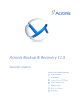 ACRONIS Backup & Recovery Server para Windows 11.5 Manual de usuario