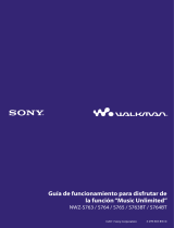 Sony NWZ-S763 Instrucciones de operación