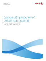 Xerox Xerox D136 Copier/Printer and D136 Printer with built-in controller Guía del usuario