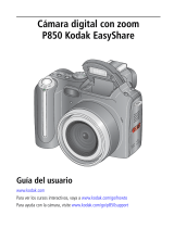 Kodak EasyShare P850 Zoom Guía del usuario