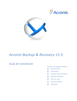 ACRONIS Backup & Recovery Advanced Workstation 11.5 Guía del usuario