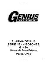 Genius Car Alarm Alarma Genius 1B 4 Bot SE El manual del propietario