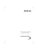 Sangean RCR-24 Manual de usuario