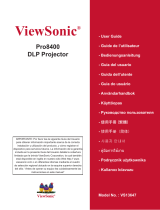 ViewSonic PRO8400 Guía del usuario