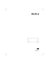 Sangean RCR-2 Manual de usuario