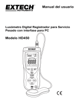 Extech Instruments HD450 Manual de usuario