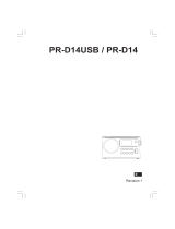 Sangean PR-D14 Manual de usuario