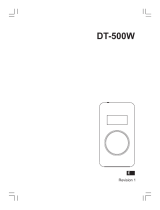 Sangean DT-500W Manual de usuario