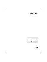 Sangean WR-22 Manual de usuario