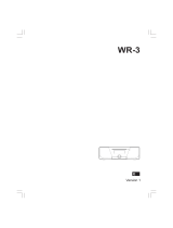 Sangean WR-3 Manual de usuario