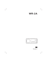Sangean WR-2 Manual de usuario