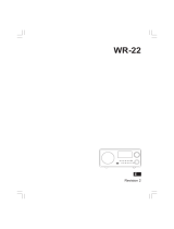 Sangean WR-22 Manual de usuario