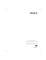 Sangean RCR-5 Manual de usuario