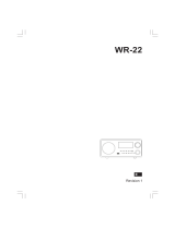 Sangean WR-22 Manual de usuario