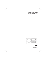 Sangean PR-D4W Manual de usuario