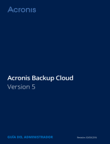 ACRONIS Backup Cloud 5.0 Guía del usuario