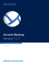 ACRONIS Backup para Linux Server 11.7 Manual de usuario