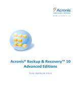 ACRONIS Backup & Recovery Advanced Server SBS Edition 10.0 Guía del usuario