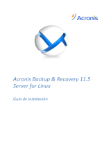 ACRONIS Backup & Recovery Server para Linux 11.5 Guía del usuario