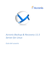 ACRONIS Backup & Recovery Server para Linux 11.5 Manual de usuario