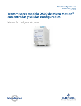 Emerson Transmisores modelo 2500 de con entradas y salidas El manual del propietario