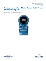 Micro Motion Transmisores modelo 2700 con salidas analógicas El manual del propietario