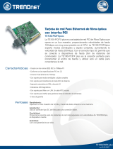 Trendnet TE100-PCIFXplus Ficha de datos