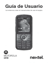 Motorola i418 Nextel Guía del usuario