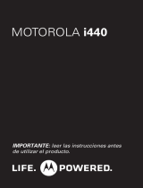 Motorola i440 Instrucciones de operación