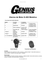 Genius Car Alarm Alarma Genius de Moto G402 El manual del propietario