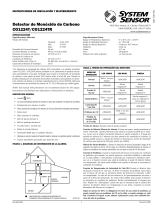 System Sensor Spanish: CO1224T, CO1224TR Detector de Monóxido de Carbono Manual de usuario