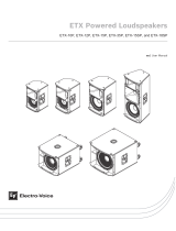 Electro-Voice ETX Powered Loudspeakers El manual del propietario