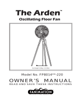 Fanimation Arden FP8014 220 El manual del propietario