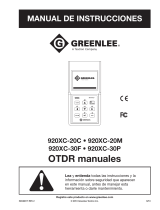 Greenlee 920XC Handheld OTDRs - Manual de usuario